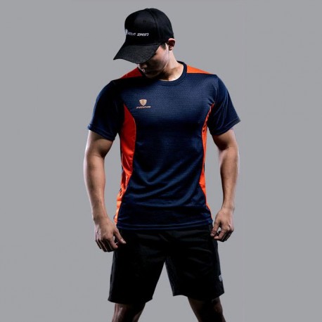 Camiseta Masculina Estampa Color Block Estilo Esportivo Moda Verão Elástica Treinos Casual