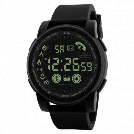 Smartwatch Relógio Inteligente Moderno em LED Mostrador Digital Esportivo Via Bluetooth Alarme Multi-Função