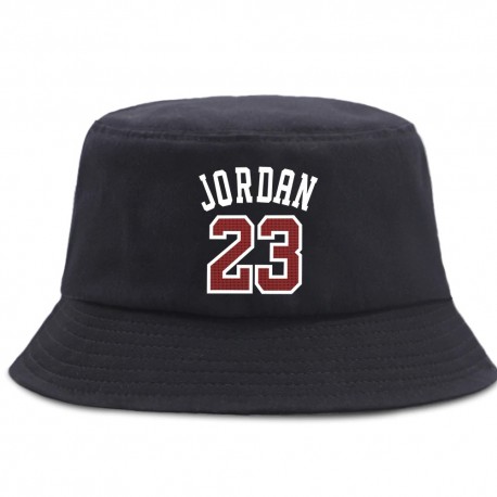 Chapéu Balde Bucket Hat Estampado Jordan 23 Moda Hip Hop Verão Dobrável Estilo Hyper Unissex