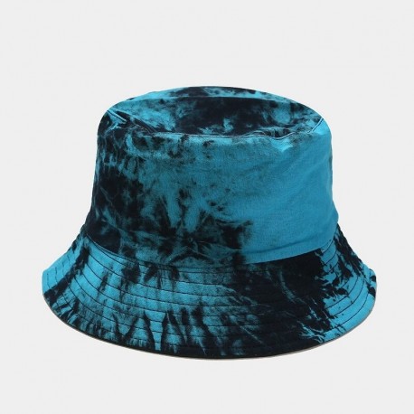 Chapéu Bucket Hat Hyper com Estampa em Tie Dye Colorido Gradiente Moda Hip Hop Festas Unissex