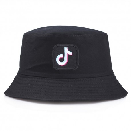 Chapéu Balde Bucket Hat Bordado Tik Tok Estilo Verão Casual Pescador Dobrável Fashion Tumblr