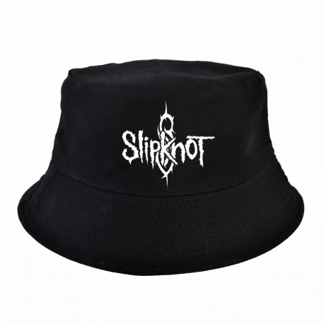 Chapéu Balde Pescador Bucket Hat Estampado Banda de Rock SlipKnot com Estilo Fashion Gótico