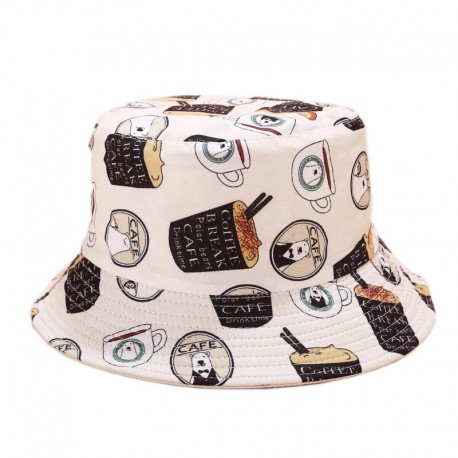 Chapéu Balde Bucket Hat com Estampa de Desenho Divertidos Dupla Face com Estilo Casual Básico