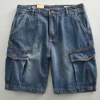 Bermuda Jeans Cargo com...