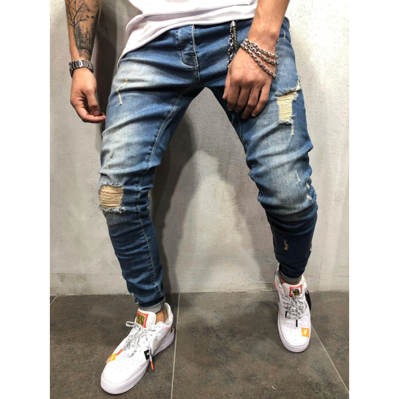calça jeans masculina hip hop