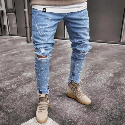 Calça Jeans Rasgada Moderna...