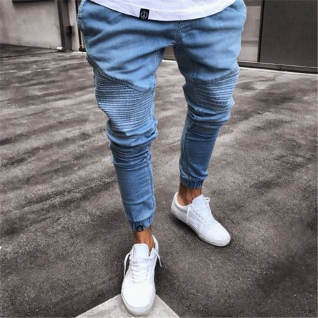 Calça Masculina Jeans Skinny Elastica Bonita Casual Homens Top