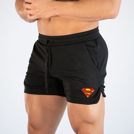 Short Esportivo Estampado Superman Treino Malhação Moda  Fitness Macio Masculino