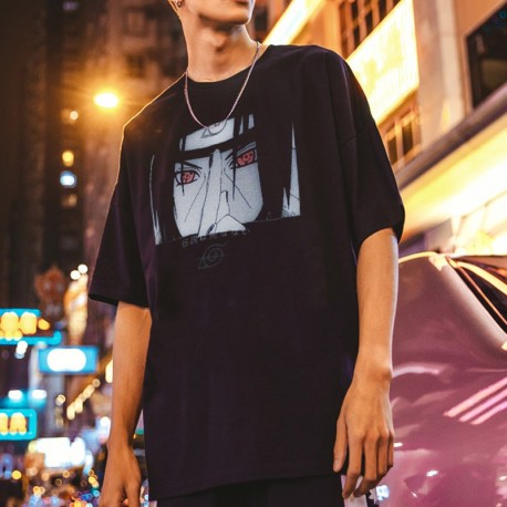 Camiseta Estampada Anime Naruto Estilo Hyper Streetwear Moda Fashion Confortável Masculino